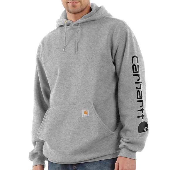 Carhartt Men's Gray Pullover Hoodie - Picture 1 of 5